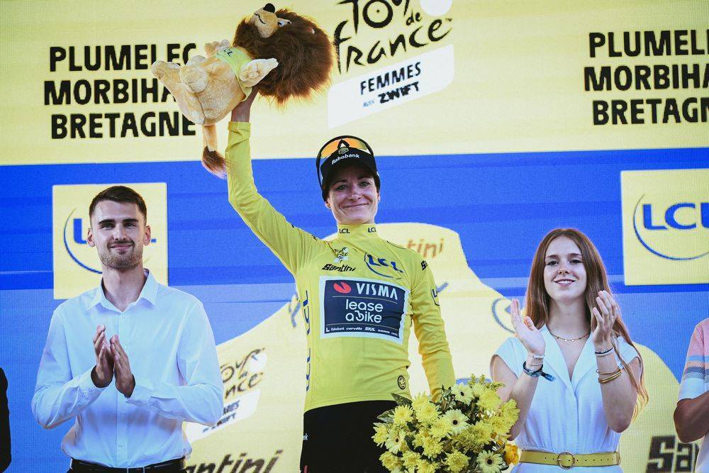 Marianne Vos &laquo; contente du collectif &raquo; sur la 1e &eacute;tape du Tour de France Femmes 2025