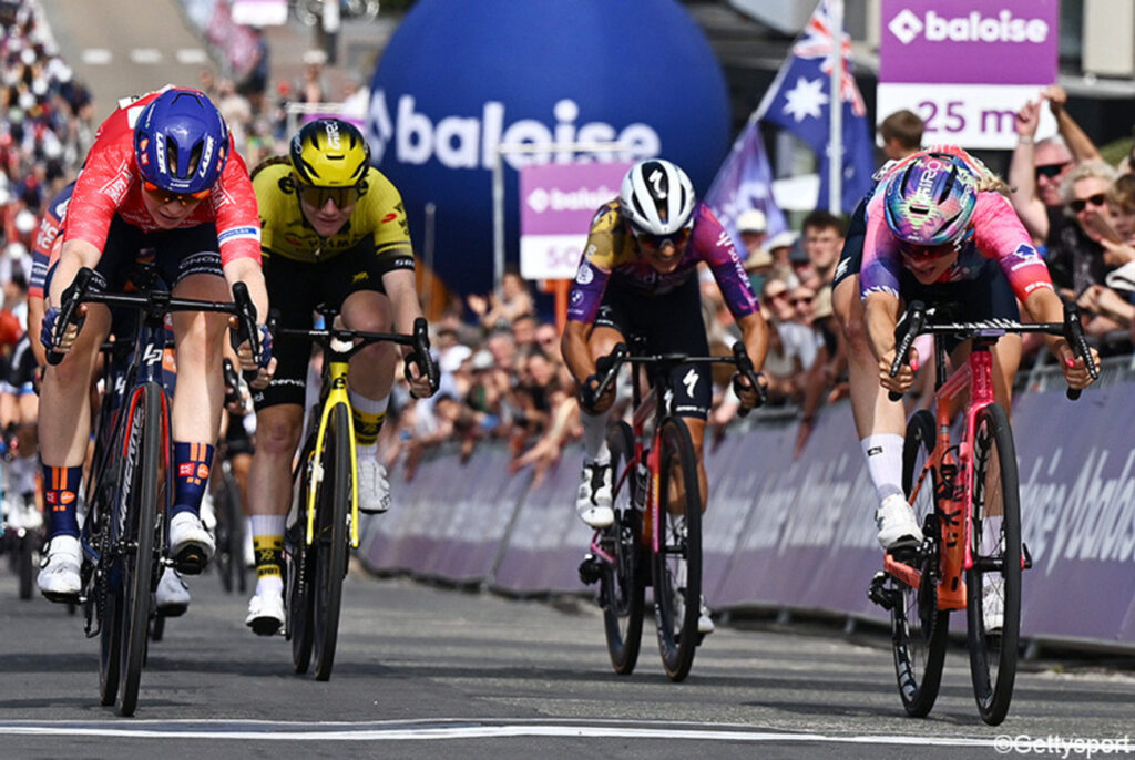 Charlotte Kool la plus v&eacute;loce au terme de la 1e &eacute;tape du Tour de Belgique Femmes 2025