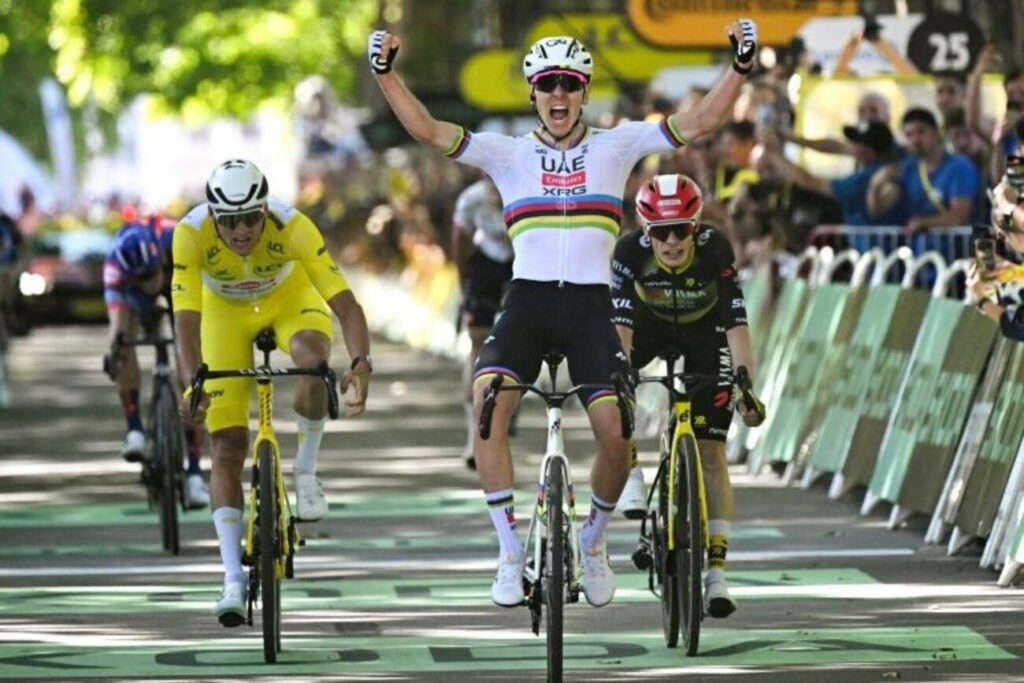 Le classement complet de la 4e &eacute;tape du Tour de France 2025