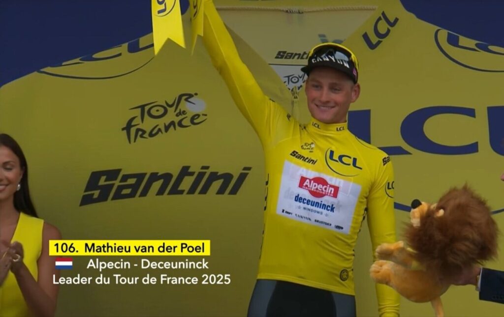 Le classement g&eacute;n&eacute;ral du Tour de France 2025 apr&egrave;s la 2e &eacute;tape : Mathieu van der Poel fait coup double !