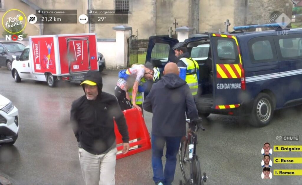 Les impressionnantes blessures d&rsquo;Ivan Romeo suite &agrave; sa chute survenue lors de la 20e &eacute;tape (Vid&eacute;o)