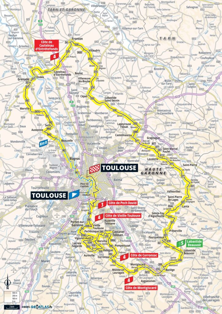 Tour De France 1988 - The Old Map Gallery