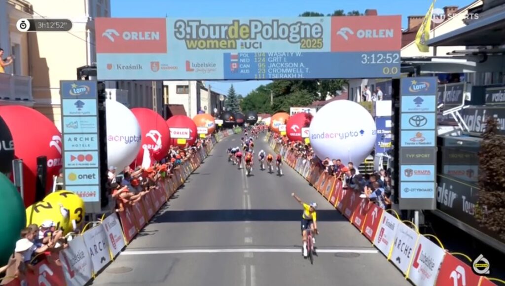 Chiara Consonni sacr&eacute;e sur la 3e &eacute;tape du Tour de Pologne 2025