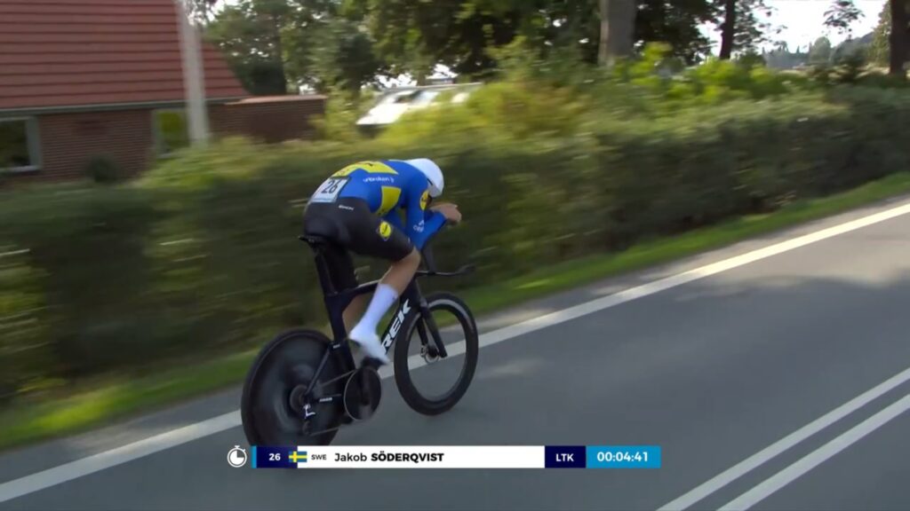 Jakob S&ouml;derqvist s&rsquo;offre le chrono de la 3e &eacute;tape au Tour du Danemark 2025