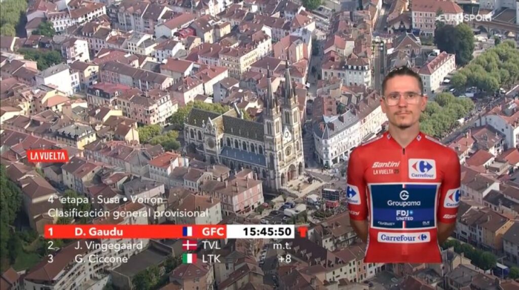 Le classement g&eacute;n&eacute;ral de La Vuelta 2025 apr&egrave;s la 4e &eacute;tape : David Gaudu nouveau leader