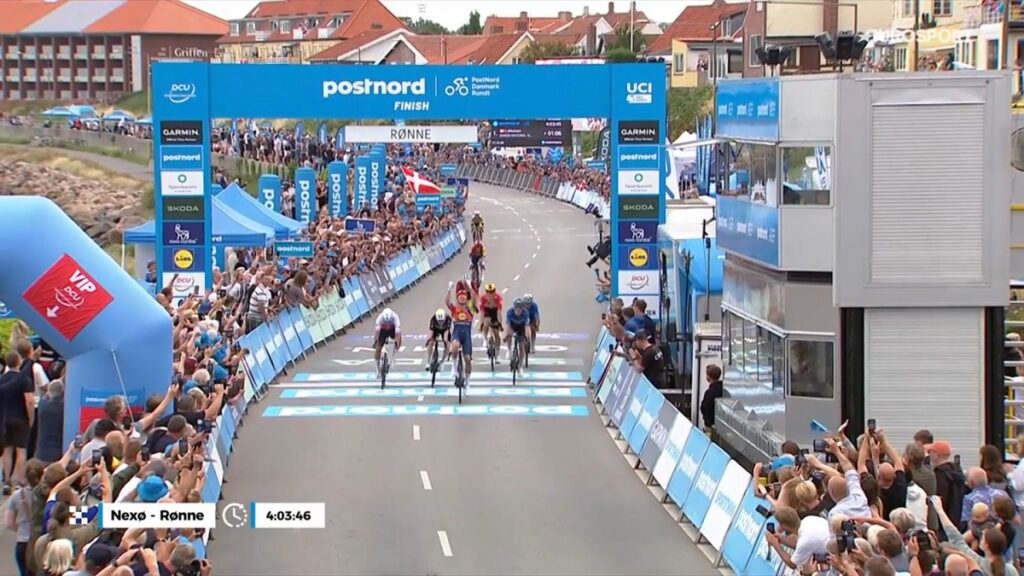 Mads Pedersen au-dessus du lot sur la 1e &eacute;tape du Tour du Danemark 2025