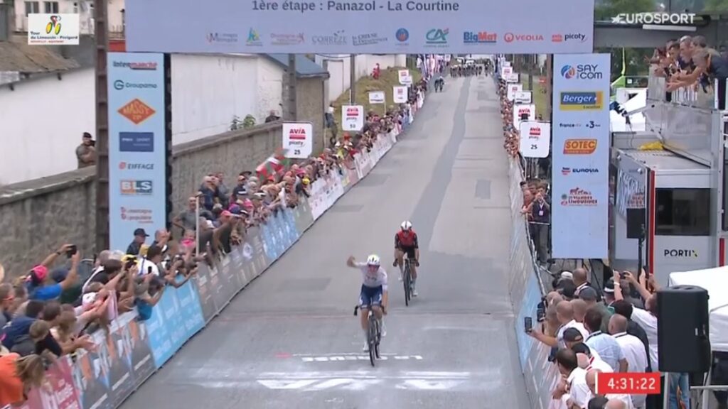 Thomas Gachignard remporte la 1e &eacute;tape du Tour du Limousin 2025