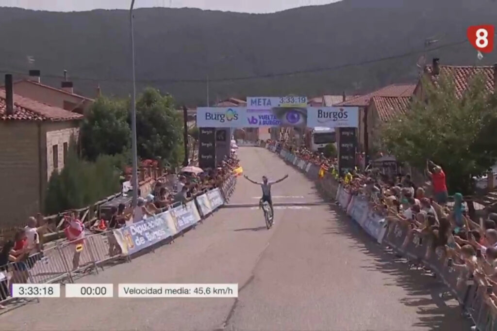 Damiano Caruso le plus fort de l&rsquo;&eacute;chapp&eacute;e sur la 4e &eacute;tape du Tour de Burgos 2025