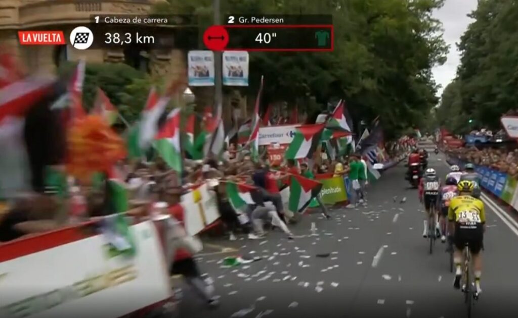 Pas de vainqueur sur la 11e &eacute;tape de La Vuelta 2025 en raison de manifestants pro-palestiniens