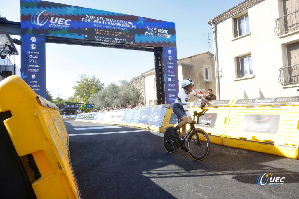 Apr&egrave;s le titre mondial, Michiel Mouris s&rsquo;impose sur le chrono Juniors des Championnats d&rsquo;Europe 2025