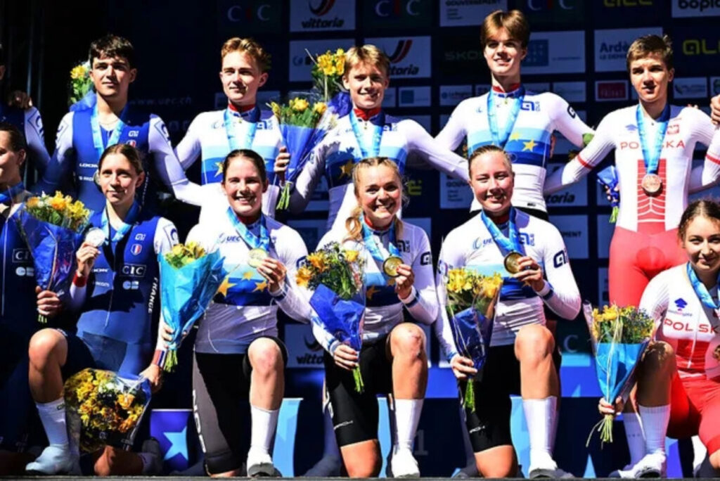 La Norv&egrave;ge d&eacute;croche l&rsquo;or sur le relais mixte Juniors des Championnats d&rsquo;Europe 2025, la France en argent