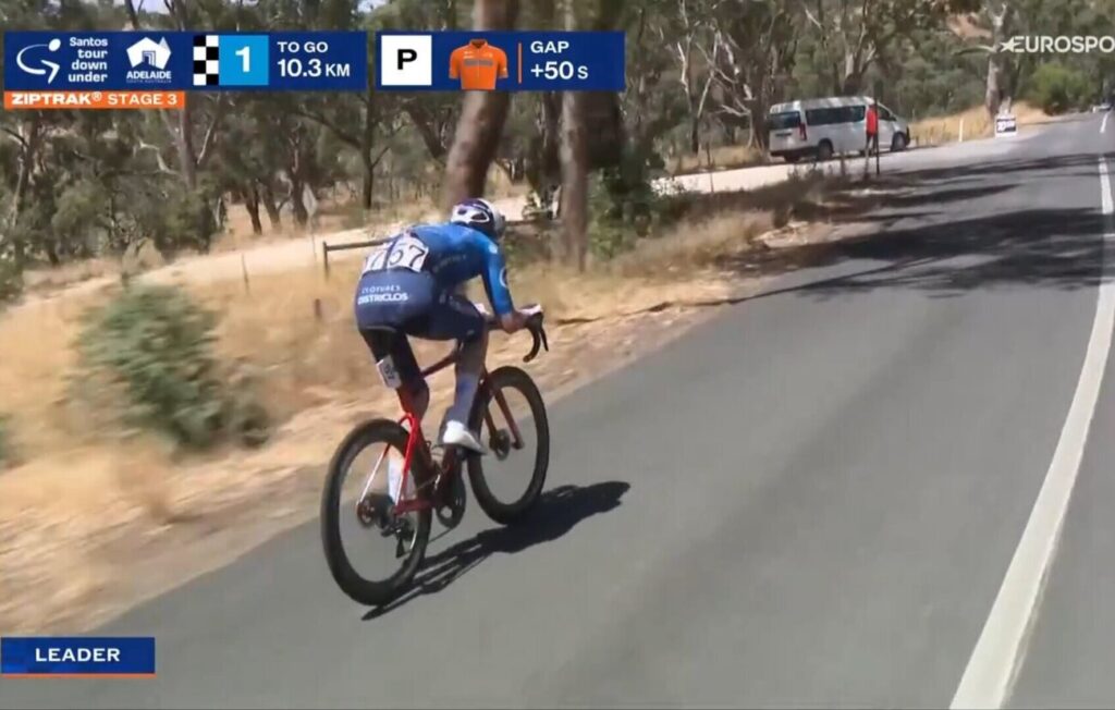 Enzo Paleni, le v&eacute;ritable h&eacute;ros de la 3e &eacute;tape du Tour Down Under 2026 !