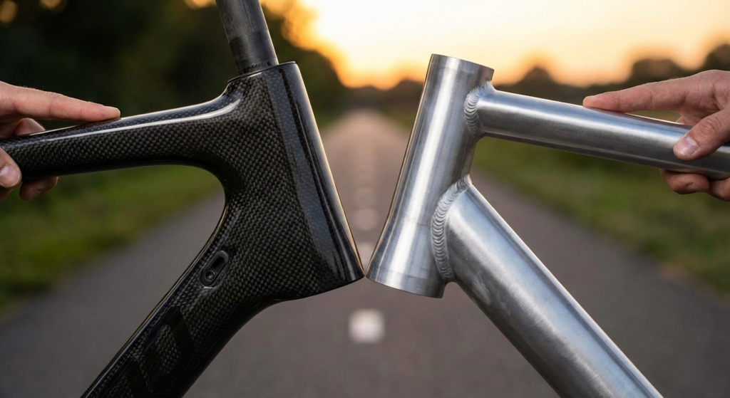 Cadre en Carbone ou en Aluminium : Le surco&ucirc;t en vaut-il vraiment la peine ?