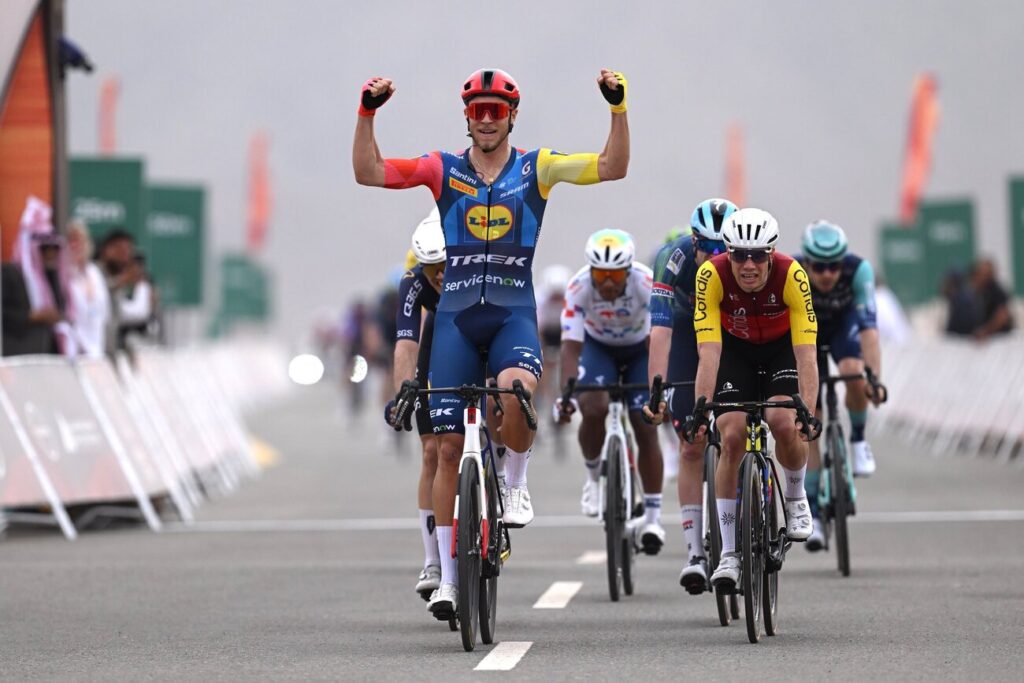 Jonathan Milan s&rsquo;offre au sprint la 1e &eacute;tape de l&rsquo;AlUla Tour 2026
