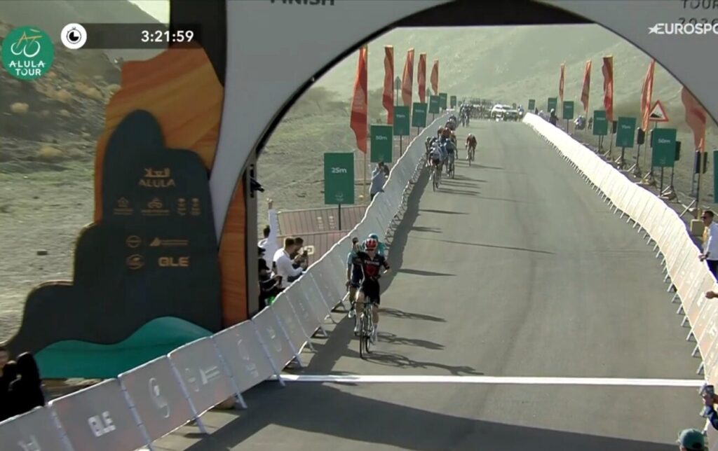 La surprise Yannis Voisard s&rsquo;adjuge la 3e &eacute;tape de l&rsquo;AlUla Tour 2026
