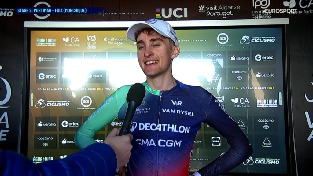 Paul Seixas apr&egrave;s son succ&egrave;s sur la 2e &eacute;tape du Tour d&rsquo;Algarve 2026 : &laquo;&nbsp;Une belle r&eacute;compense pour tout le travail acharn&eacute;&nbsp;&raquo;