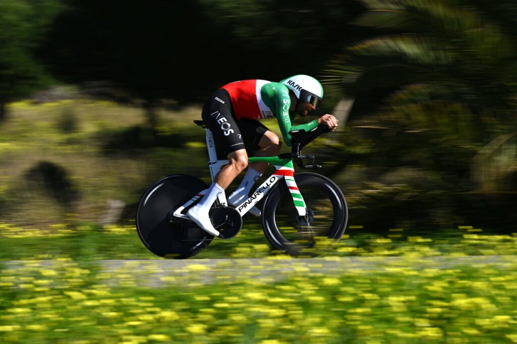 Filippo Ganna remporte le chrono de la 3e &eacute;tape du Tour d&rsquo;Algarve 2026, l&rsquo;&eacute;patant Paul Seixas 4e !