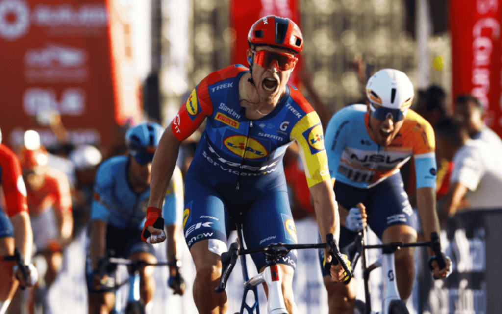 Jonathan Milan s&rsquo;adjuge au sprint la 4e &eacute;tape de l&rsquo;UAE Tour 2026