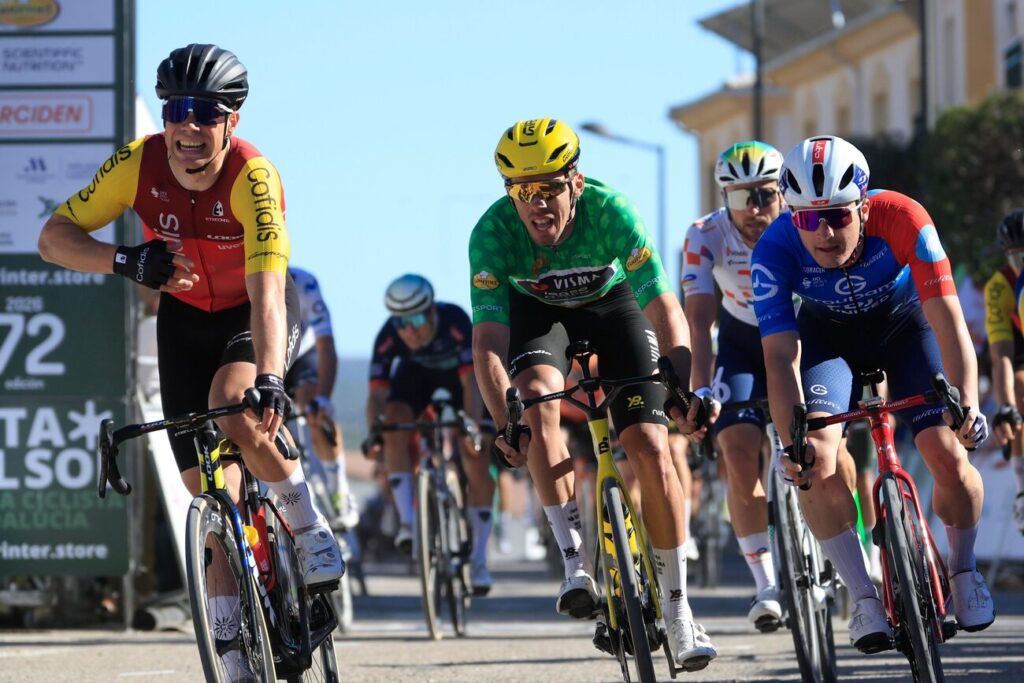 Milan Fretin remporte d&rsquo;un souffle la 3e &eacute;tape du Tour d&rsquo;Andalousie 2026, tir group&eacute; fran&ccedil;ais aux places d&rsquo;honneur