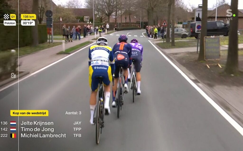 Actualit&eacute; cyclisme. L'&eacute;chapp&eacute;e matinale du Omloop Het Nieuwsblad 2026.