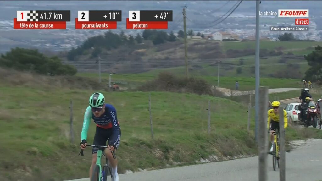 DIRECT : Paul Seixas seul en t&ecirc;te de la Faun-Ard&egrave;che Classic 2026