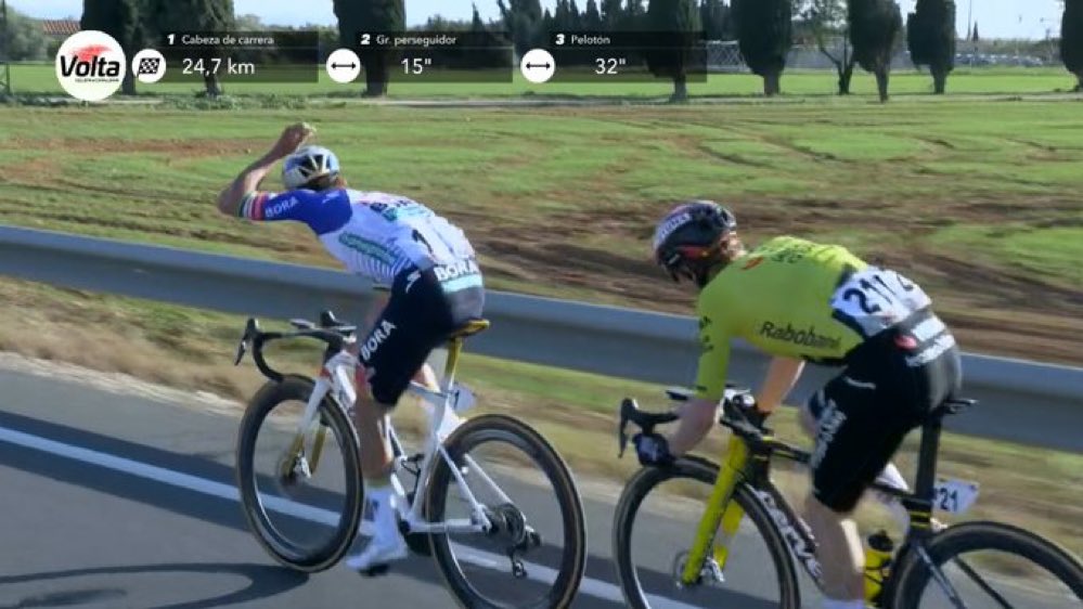 DIRECT : Remco Evenepoel attaque sur la 3e &eacute;tape du Tour de Catalogne 2026 et emm&egrave;ne Jonas Vingegaard avec lui !