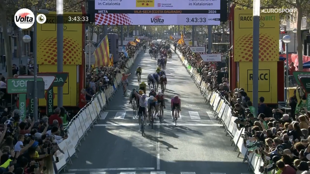 Le classement complet de la 3e &eacute;tape du Tour de Catalogne 2026