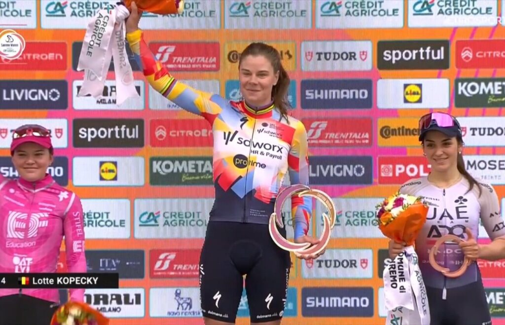 Le classement complet de Milan-Sanremo Femmes 2026