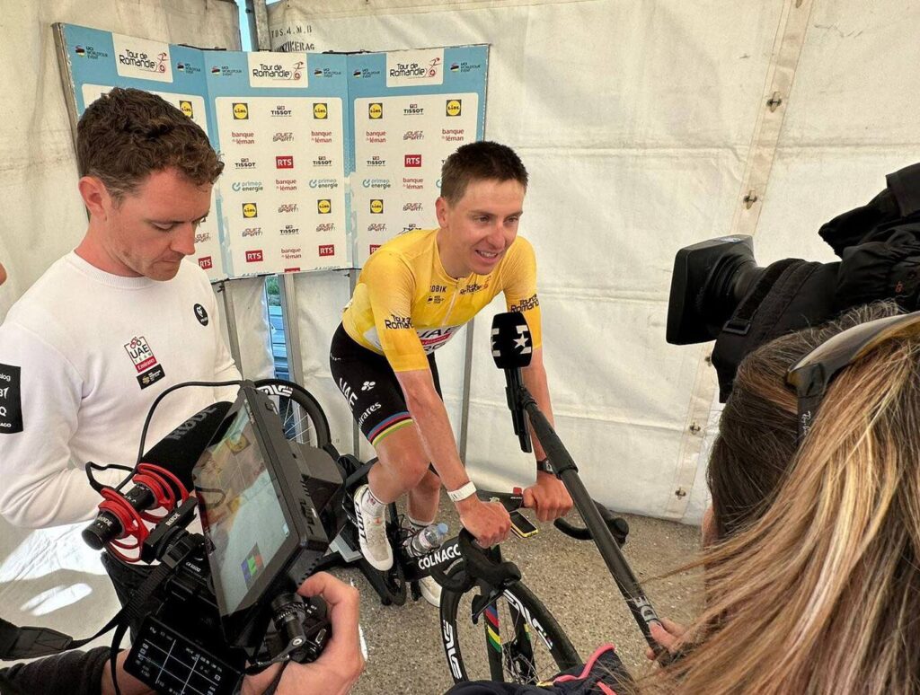 Le classement complet de la 2e &eacute;tape du Tour de Romandie 2026