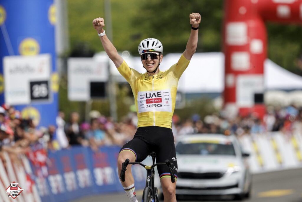 Tadej Pogacar en patron la 4e &eacute;tape du Tour de Romandie 2026