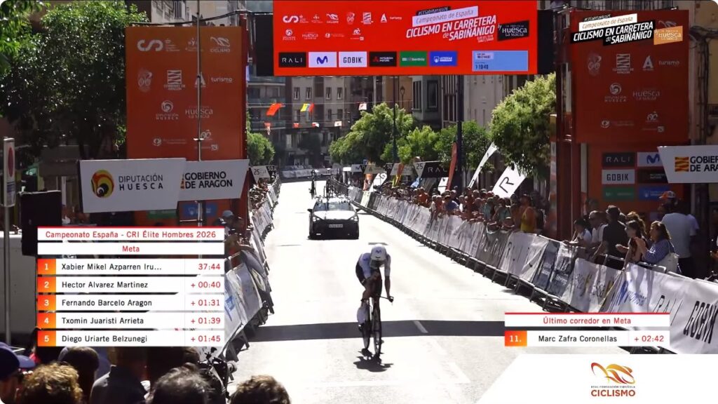 Pablo Castrillo s&rsquo;offre le titre de champion d&rsquo;Espagne 2026 du contre-la-montre